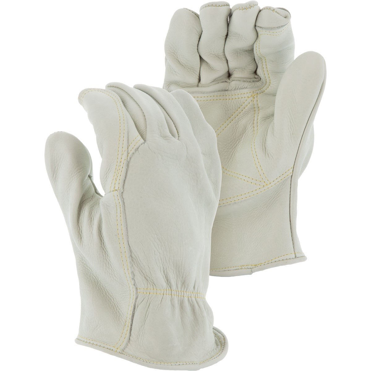 Majestic 1515DP Cowhide Drivers Gloves with Double Palm (One Dozen)