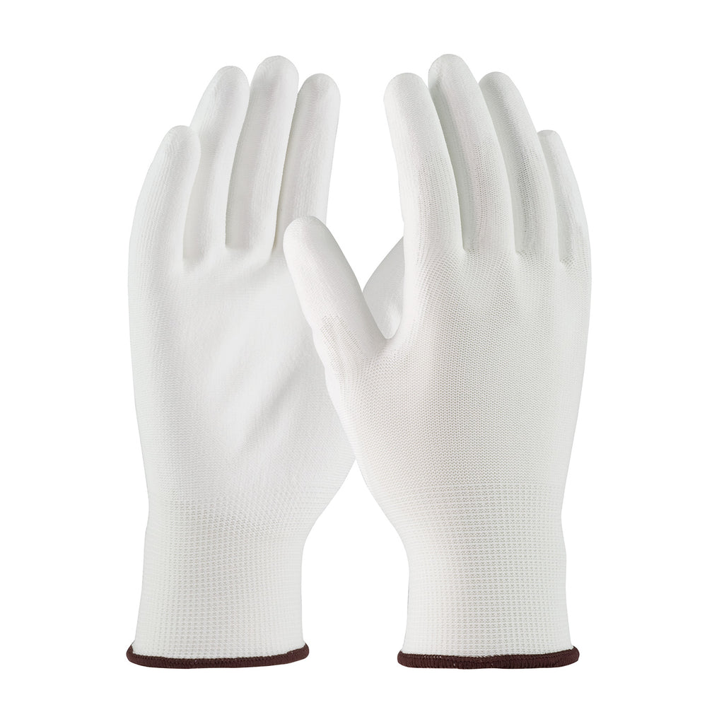 PIP 33-115 Seamless Knit Polyester with Polyurethane Coated Flat Grip on Palm and Fingers Glove (One Dozen)