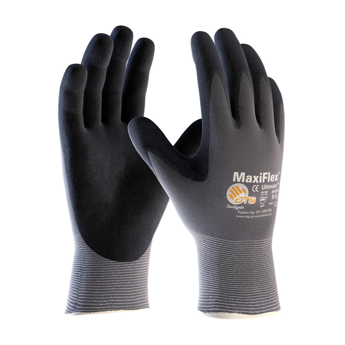 PIP 34-874 MaxiFlex Ultimate Knit Nylon/Lycra Nitrile Coated Safety Glove(One Dozen)