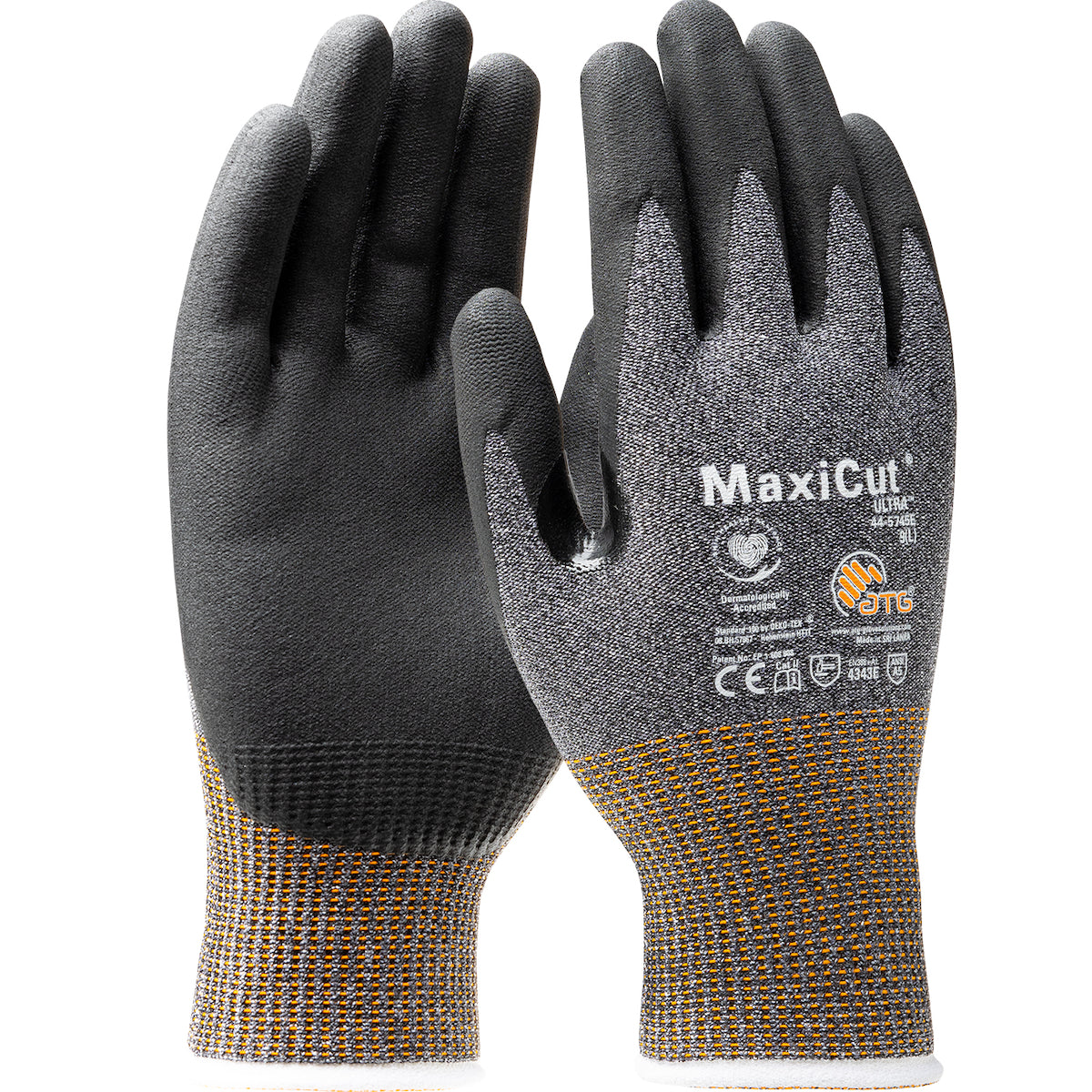 ATG 44-5745E Seamless Knit A5 Engineered Yarn with Premium Nitrile Coated MicroFoam Grip on Palm & F
