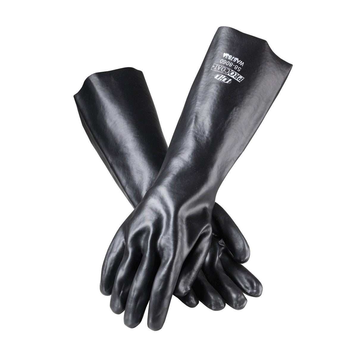 PIP 58-8060 Premium PVC Dipped Glove with Interlock Liner and Smooth Finish - 18" Length (One Dozen)