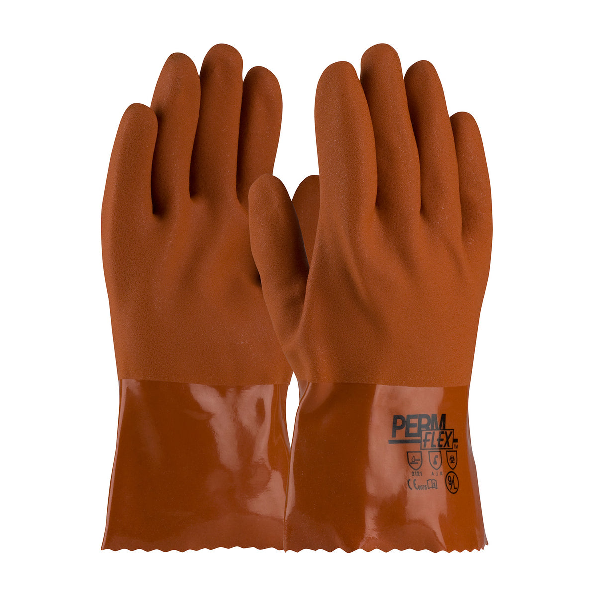 PIP 58-8650 Cold Resistant PVC Glove with Seamless Liner and Rough Coating - 10" (One Dozen)