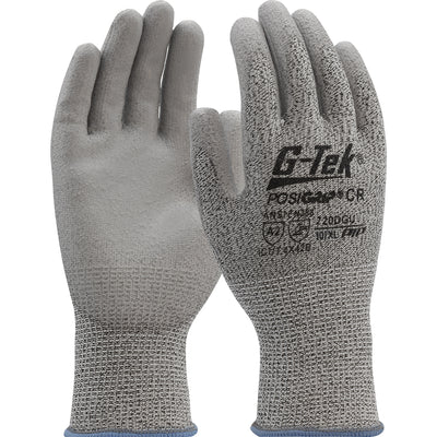 G-Tek PosiGrip 720DGU Lightweight Polykor Blend with Polyurethane Coating Gloves (One Dozen)
