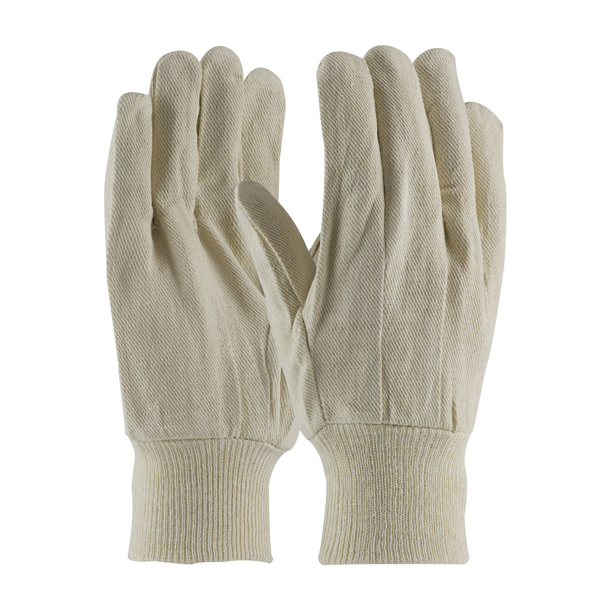 PIP 90-908I Economy Grade Cotton/Polyester Canvas Single Palm Glove - Knit Wrist (One Dozen)