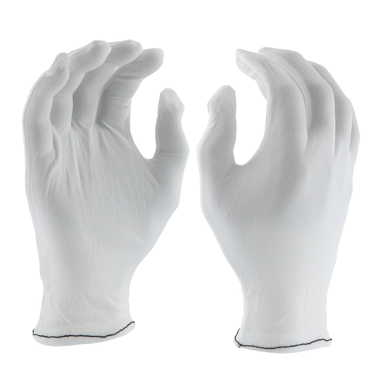 PIP 906 70 Denier Tricot Inspection Glove with Rolled Hem Cuff (One Dozen)