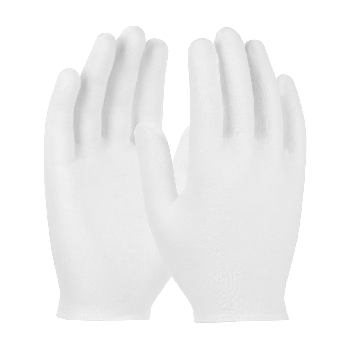 CleanTeam 97-501H Premium, Light Weight Cotton Lisle Inspection Glove with Overcast Hem Cuff - Ladie