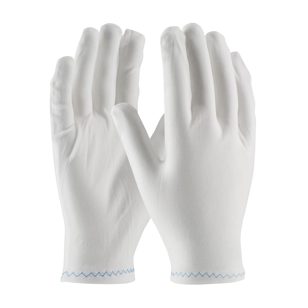 CleanTeam 98-702 Stretch Nylon Inspection Glove with Zig-Zag Stitched Rolled Hem - 9" (One Dozen)