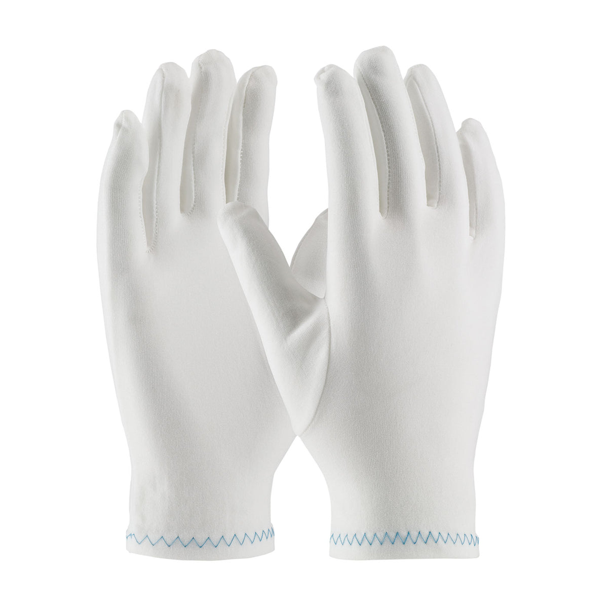 CleanTeam 98-712 Regular Weight Stretch Nylon Inspection Glove with Zig-Zag Stitched Rolled Hem - Fu
