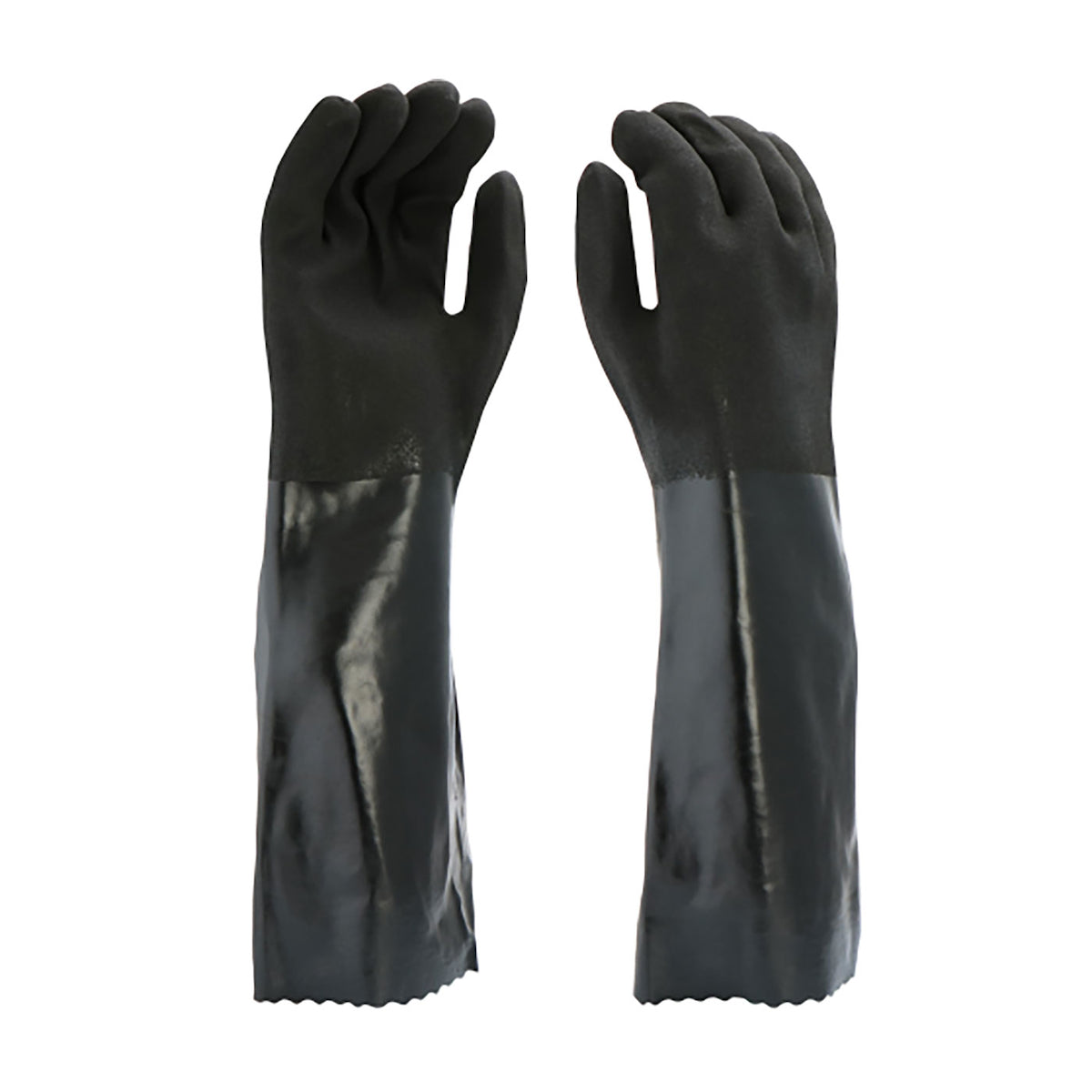 PIP J1087RF PVC Dipped Glove with Jersey Liner and Rough Sandy Finish - 18" Length (One Dozen)