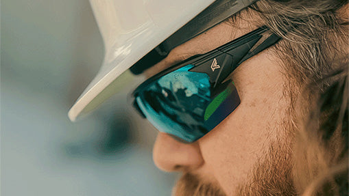Edge Eyewear Pumori TXP415 Matte Black Frame Color, Polarized Copper Driving Lens Safety Glasses