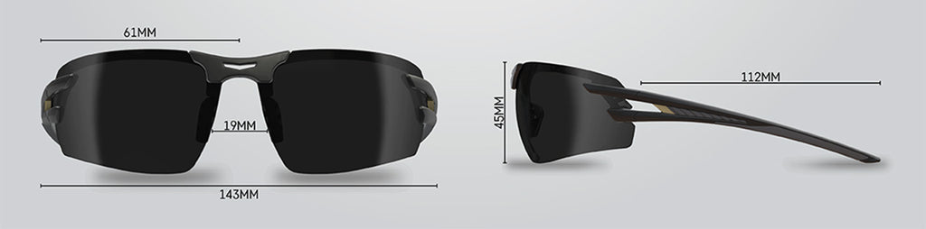 Edge Eyewear Salita SL116VS Black Frame Color, Smoke Vapor Shield Lens Safety Glasses