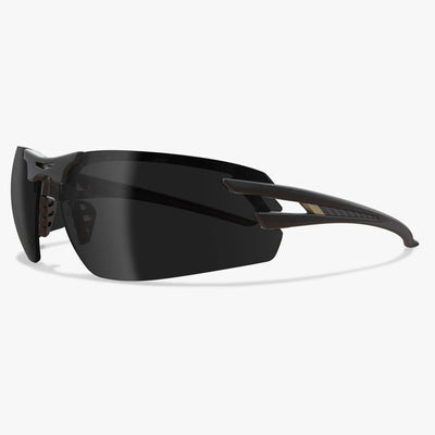 Edge Eyewear Salita SL116VS Black Frame Color, Smoke Vapor Shield Lens Safety Glasses