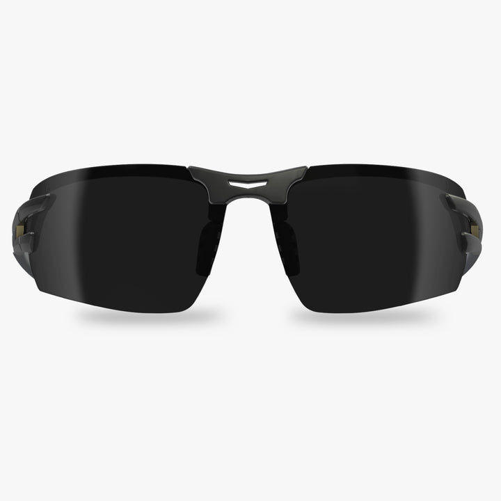 Edge Eyewear Salita SL116VS Black Frame Color, Smoke Vapor Shield Lens Safety Glasses