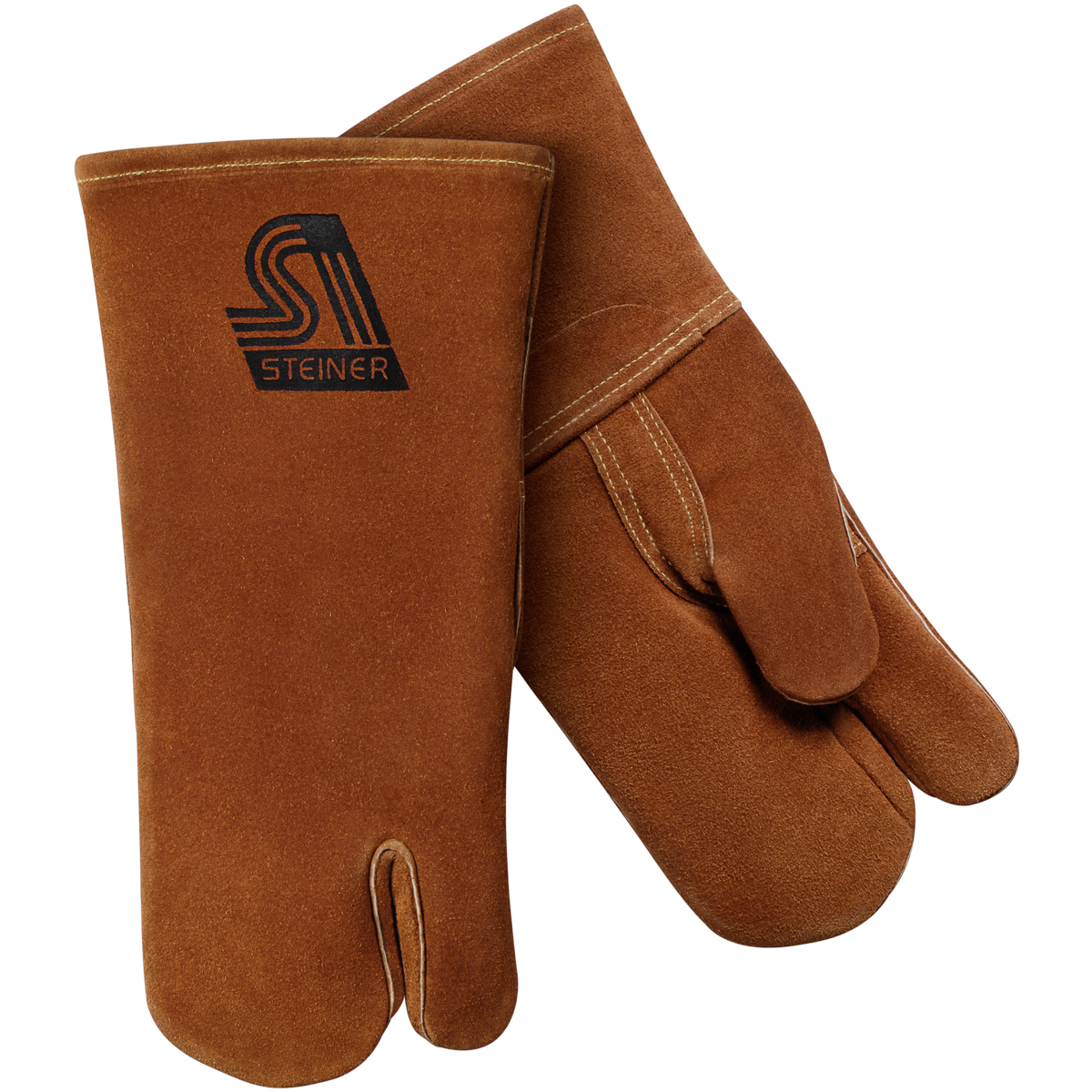 Steiner 02115 Standard Shoulder Split Cowhide Stick Welding Mittens - Cotton Lined (Pair)