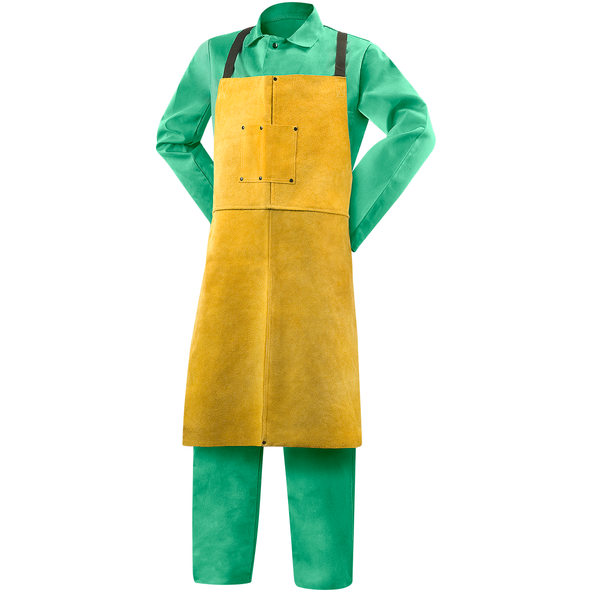 Steiner 82165 Quality Side Split Cowhide Bib Apron - 36" (Each)
