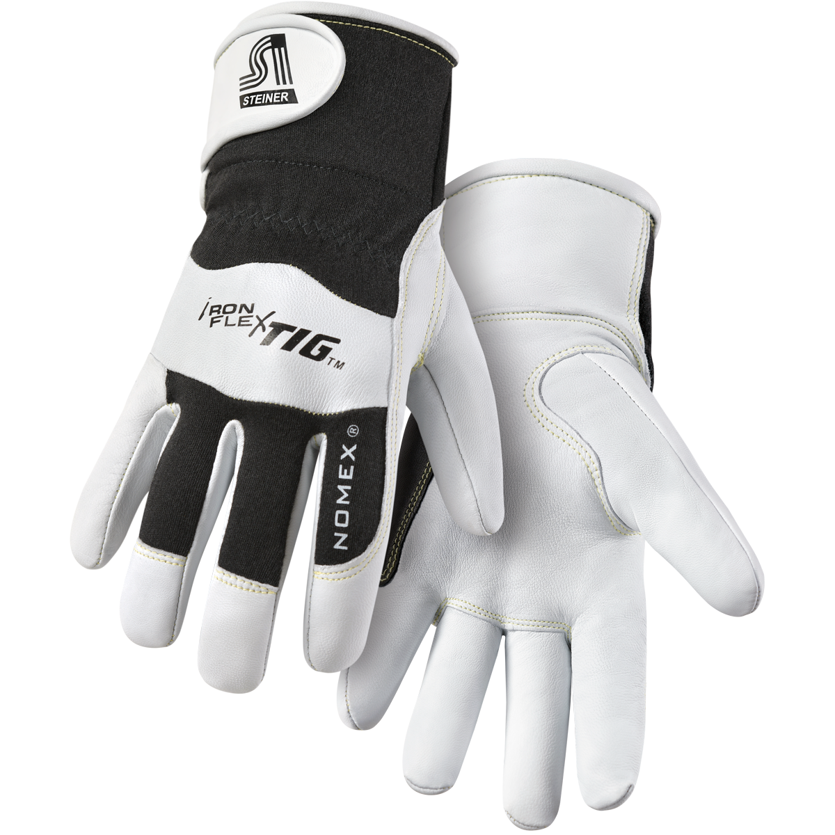 Steiner 0263 Ironflex Tig Premium Kidskin With Nomex Back Tig Welding Gloves Poly Lined Back Adjusta