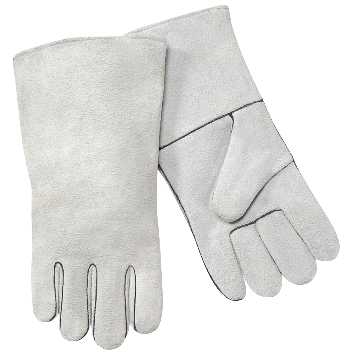 Steiner 02209 Economy Shoulder Split Cowhide Stick Welding Gloves - Cotton Lined, Polyester Sewn (Pa