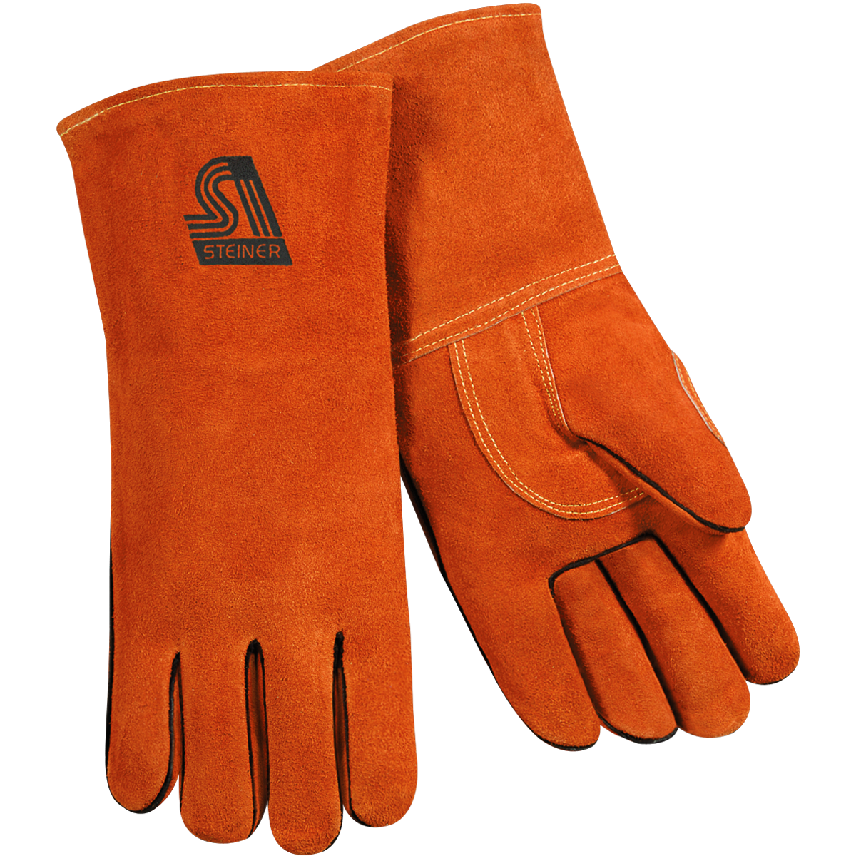 Steiner 02719 Premium Side Split Cowhide Stick Welding Gloves Thermocore Foam Lined Straight Thumb (