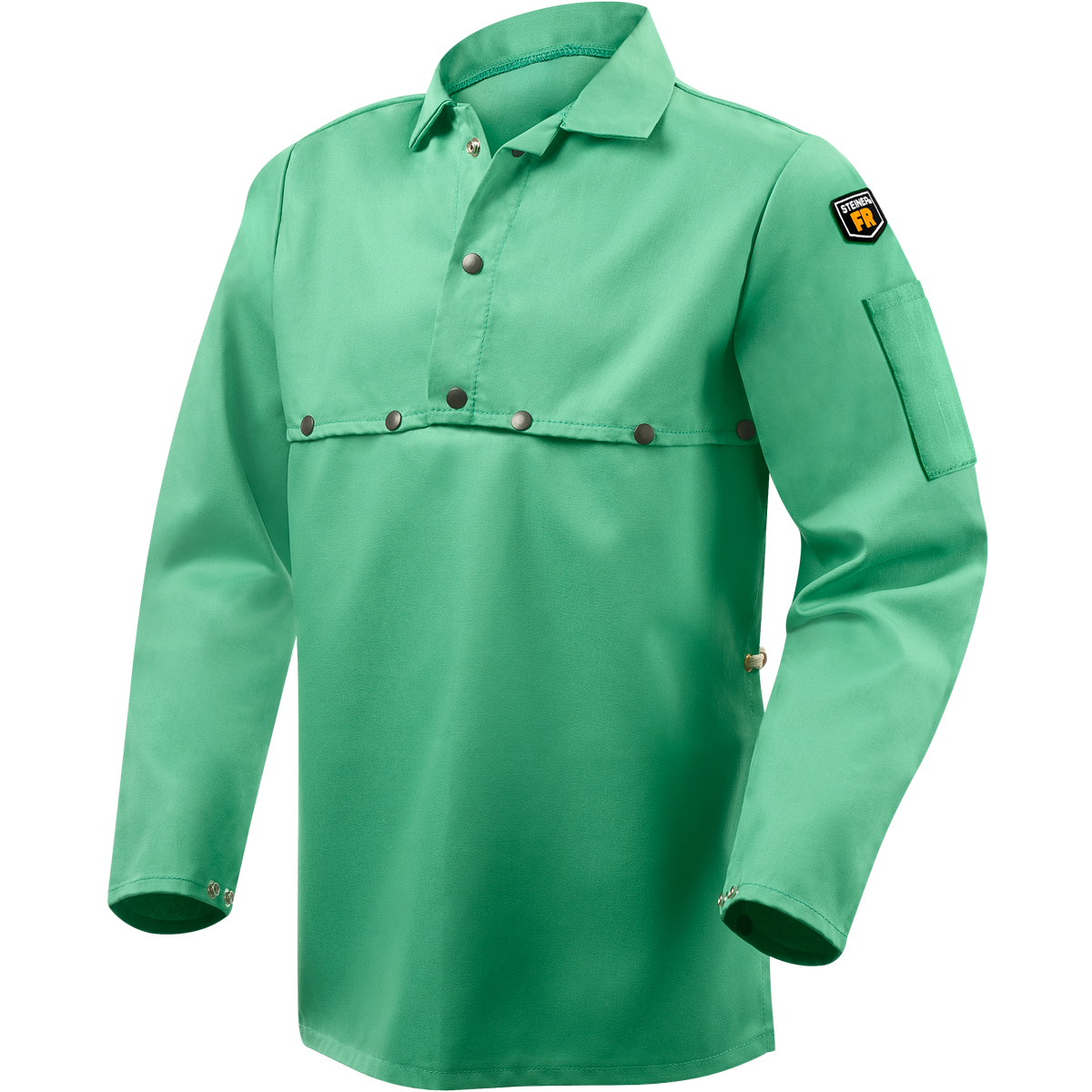 Steiner 1033 9 oz FR Cotton Cape Sleeves With 19" Bib - Green (Each)