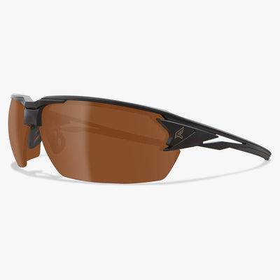 Edge Eyewear Pumori TXP415 Matte Black Frame Color, Polarized Copper Driving Lens Safety Glasses