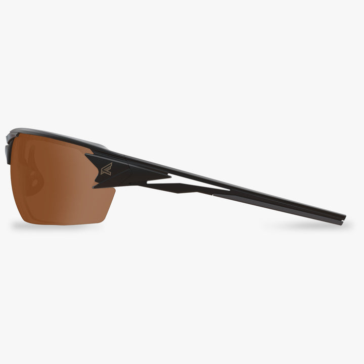 Edge Eyewear Pumori TXP415 Matte Black Frame Color, Polarized Copper Driving Lens Safety Glasses