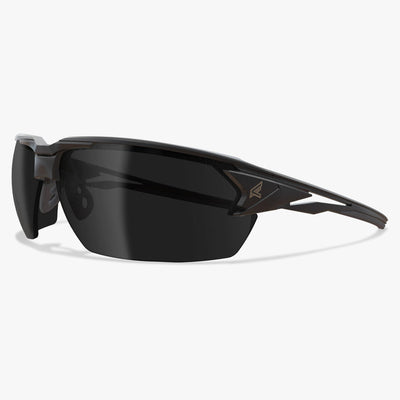 Edge Eyewear Pumori TXP416VS Matte Black Frame Color, Polarized Vapor Shield Smoke Lens Z87+ Safety Glasses