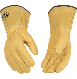 Kinco 0129 Tig Welders Golden Premium Full Grain Pigskin  Heat-Resistant Gloves (One Dozen)