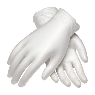 PIP 100-2824 CleanTeam Single Use Class 10 Cleanroom Vinyl Glove with Finger Textured Grip Safety Glove (1 Case)