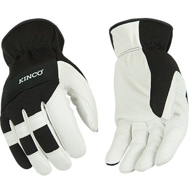 Kinco 103 Pro Series Mechanics Unlined Pearl Premium Goatskin and Synthetic Hybrid Drivers Gloves (3 Pair)