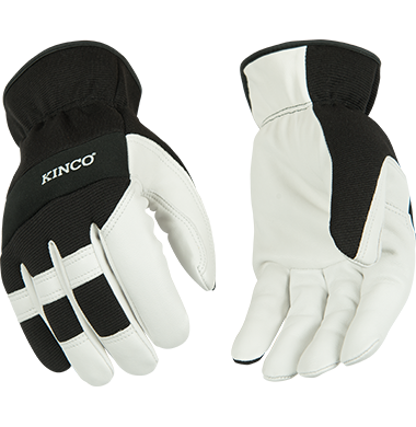 Kinco 103 Pro Series Mechanics Unlined Pearl Premium Goatskin and Synthetic Hybrid Drivers Gloves (One Dozen)