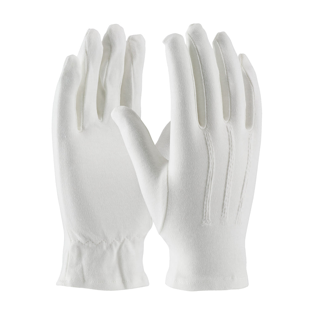 PIP 130-100WM Cabaret Cotton Dress Raised Stitching on Back Safety Glove (One Dozen)