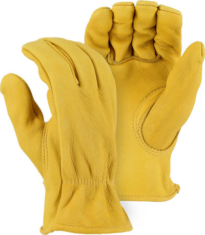Majestic 1547 A-Grade Heavyweight Elkskin Keystone Thumb Drivers Glove (One Dozen)