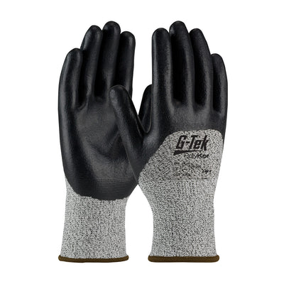 G-Tek PolyKor 16-355 Seamless Knit Nitrile Coated Foam Grip Cut Resistant Gloves (One Dozen)