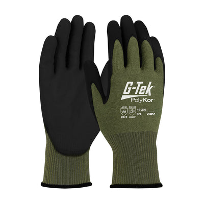 G-Tek PolyKor X7 16-399 Touchscreen Compatible Seamless Knit with NeoFoam Coated MicroSurface Grip Glove (One Dozen)