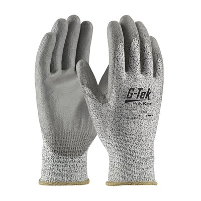 PIP 16-530 G-Tek PolyKor Knit PolyKor Polyurethane Coated Safety Glove(One Dozen)