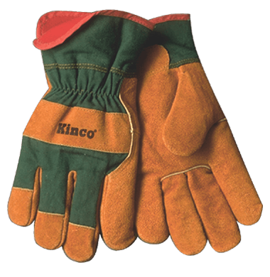 Kinco 1721GR Suede Russet Cowhide Heavy Fleece Thermal Insulation Gloves (One Dozen)