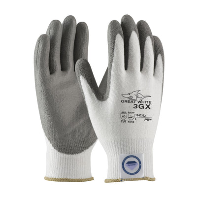 PIP 19-D322 Great White 3GX Knit Dyneema Polyurethane Coated Safety Glove(One Dozen)