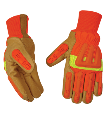 Kinco 1938kwa HI-VIS Pigskin Indusrial Gloves (One Dozen) Kinco 1938kwa HI-VIS Pigskin Indusrial Gloves (One Dozen)