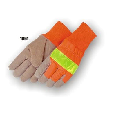 Majestic 1961 Winter Lined Split Pigskin Leather Palm Glove with High Visibility Woven Back Safety Glove(One Dozen) Majestic 1961 Winter Lined Split Pigskin Leather Palm Glove with High Visibility Woven Back Safety Glove(One Dozen)