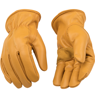Kinco 198HK Lined Grain Cowhide Leather Hem Thermal Insulation Drivers Gloves (One Dozen) - image 1