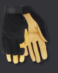 Red Steer 1521 Deerskin Unlined Mechanics Gloves (One Dozen)