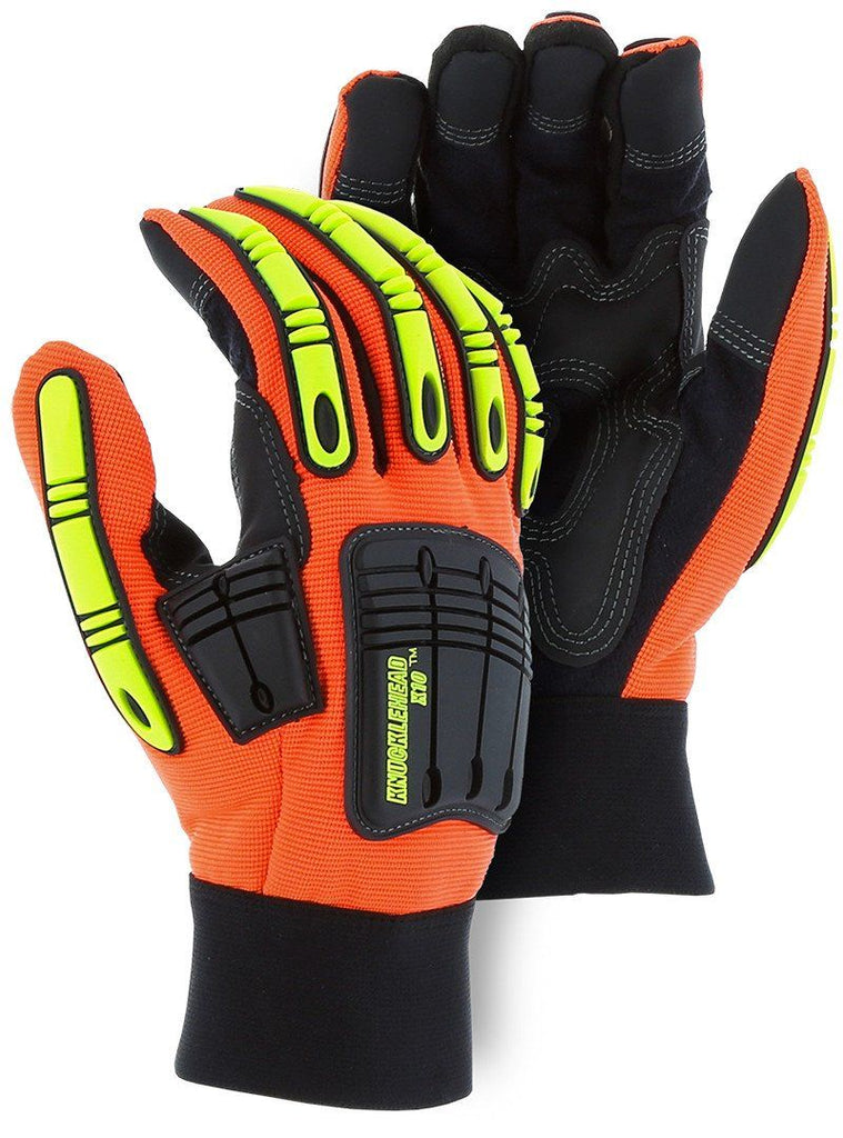 Majestic 21242HO Amorskin Palm Palm back Knuckle Finger Grade Gloves (One dozen)