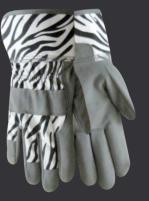 Red Steer 292Z Zoohands Zebra Kid's Gloves (One Dozen)