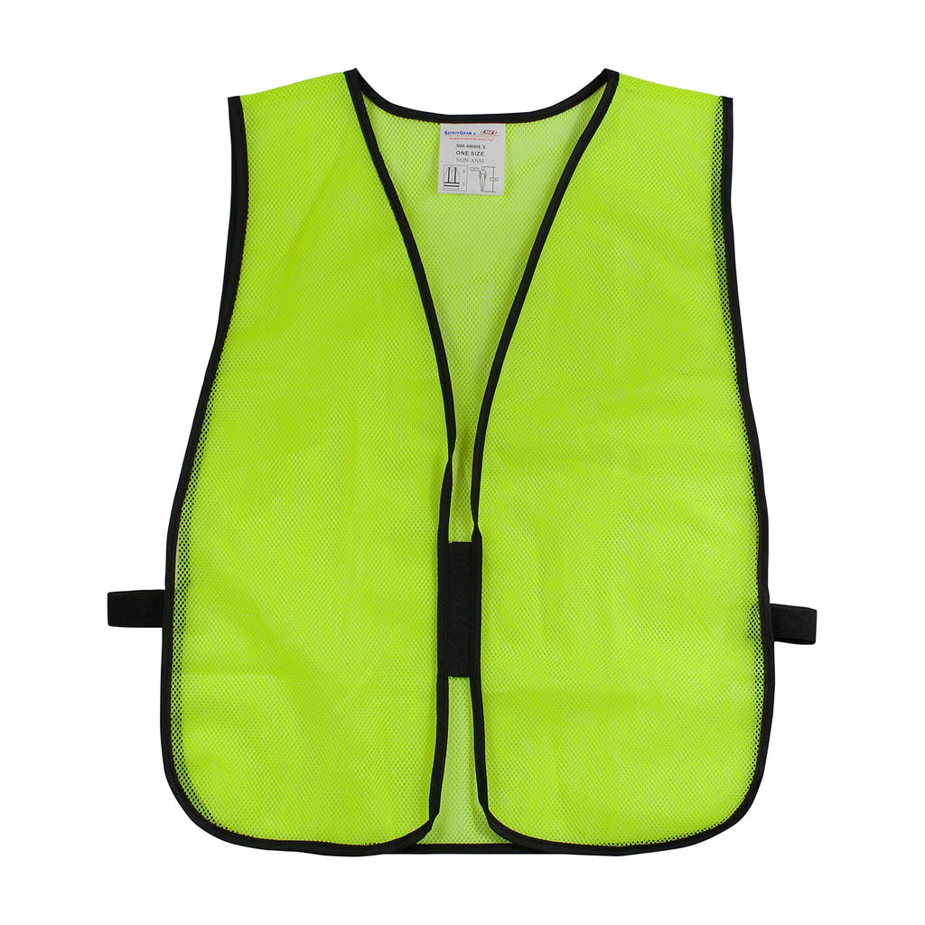 PIP 300-0800 Non-ANSI Breathable Polyester Mesh Fabric Safety Vest (One Dozen)