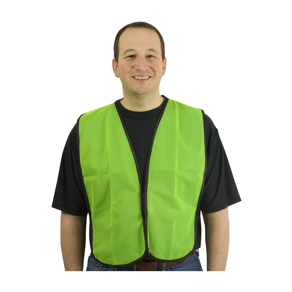 PIP 300-0800 Non-ANSI Breathable Polyester Mesh Fabric Safety Vest (One Dozen)