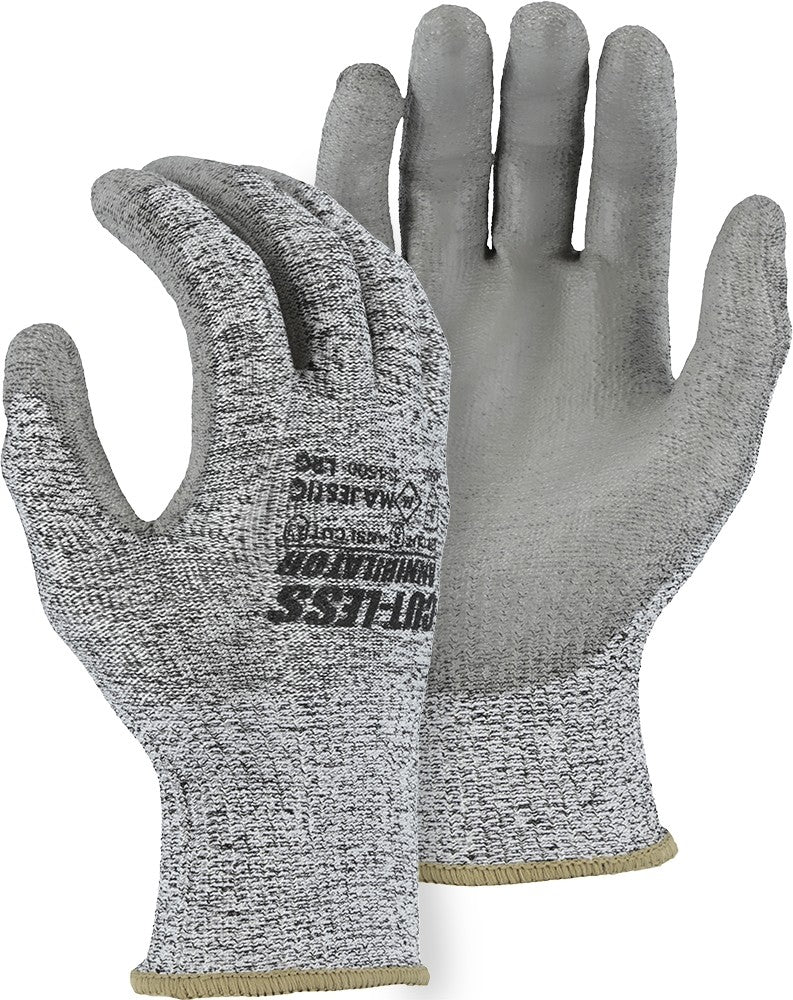 Majestic 33-1500 Cut-Less Annihilator Seamless with Polyurethane Palm Coating Knit Gloves (One Dozen)