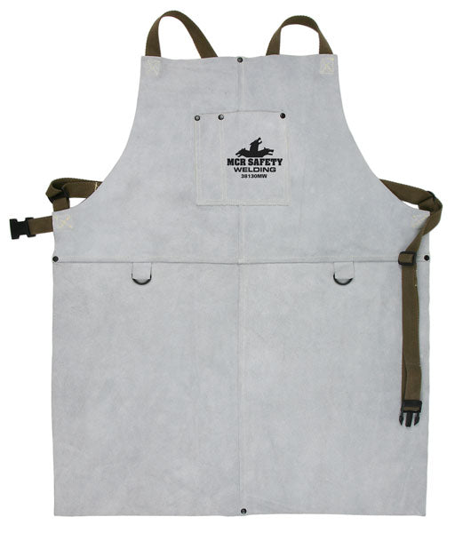 Bib Apron with Front pocket, 24" x 30" MCR Safety 38130MW (Per Bib)