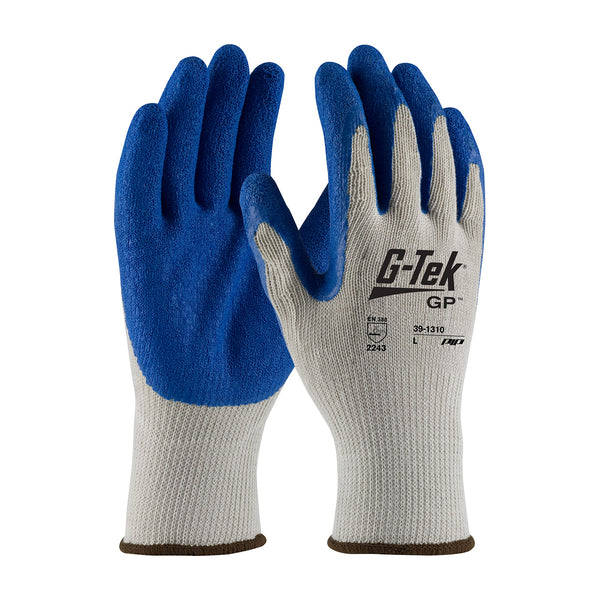 a pair of latex palm coated cotton gloves from Protective Industrial Products