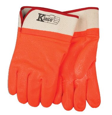 Kinco 4160 Safety Orange PVC Gloves (one dozen) Kinco 4160 Safety Orange PVC Gloves (one dozen)