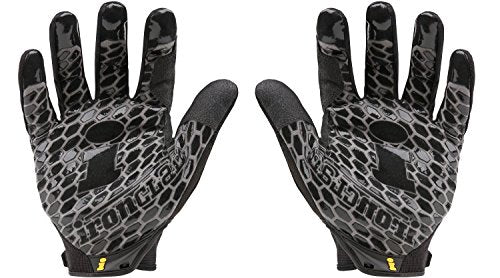 Ironclad BHG Box Handler Silicone Infused Palm Neoprene Knuckle Impact Protection Work Gloves(One Dozen)